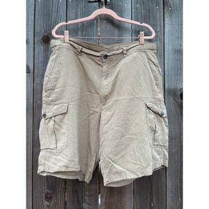 Island Republic Mens XL Beige‎ Cargo Shorts Outdoor Casual Everyday